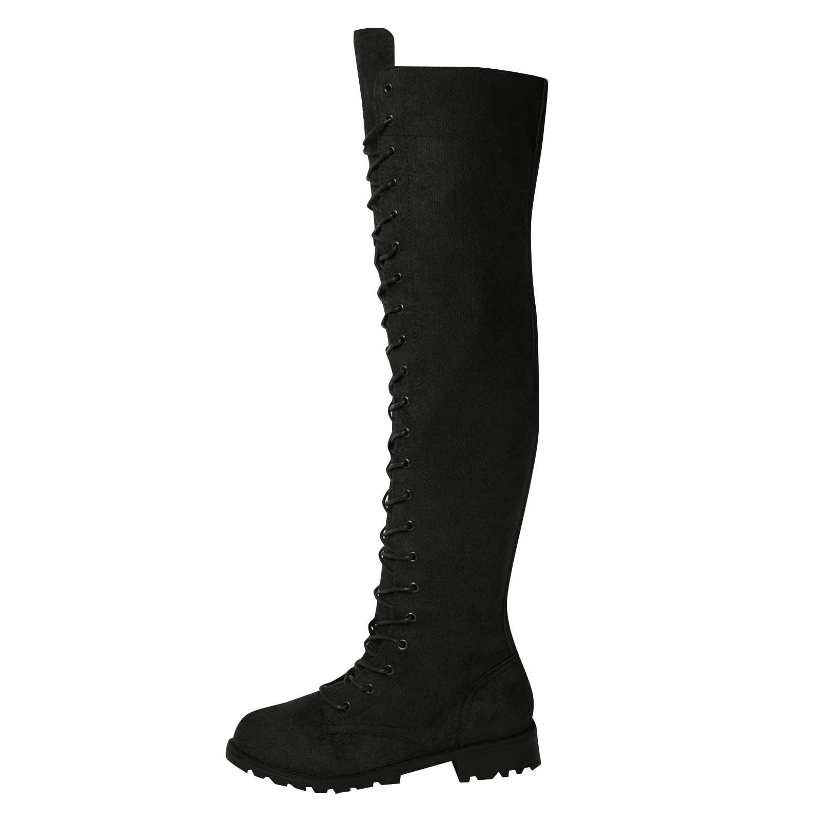 zhenglin Women's Knee High Boots - Stylish Casual Versatile Edgy