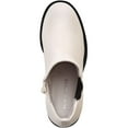 thumbnail image 3 of SUN STONE Womens White Goring Cushioned Morghan Round Toe Block Heel Zip-Up Chelsea 9 M, 3 of 3