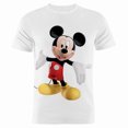 thumbnail image 1 of Camiseta de cuello redondo para hombre, camiseta de moda callejera de manga corta con estampado 3D de dibujos animados de Disney, Mickey Mouse, 1 of 2