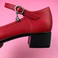 thumbnail image 5 of GERsome Women Mary Janes Shoes for Dress Shoes Low Chunky Heels Work Pumps, 5 of 6