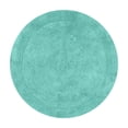 thumbnail image 6 of HOME WEAVERS Waterford Collection Cotton Round Bath Rug, 22" Round, Turquoise, 6 of 6