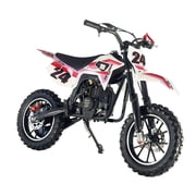 SYX MOTO MK 40cc 4-Stroke Gas Powered Mini Dirt Bike for Kids & Youth, Fully Automatic Entry-Level Off-Road Pit Bike with Speed Governor, Pull Start, Red