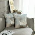 thumbnail image 5 of Throw Pillow Covers Modern Home Art Decor, 16 x 16 Inches Set of 2 Pillow Cases Decorative, Abstract Oil Painting Pillowcases for Bedroom, Living Room, Cushion Couch Sofa, Grey Beige, 5 of 6