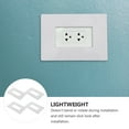 thumbnail image 6 of Hemoton 4pcs US Wall Outlet Plate US Standard Wall Plug Plate Plates 1 Gang Outlet Cover, 6 of 8