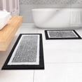 thumbnail image 2 of Bathroom Rug, Soft Absorbent Bathroom Mat and Bath Mat, Premium Microfiber Shag Bath Rug Machine Washable, Non Slip, Absorbent, Soft, Bathmat Shower Mat Outside Shower, 2 of 7