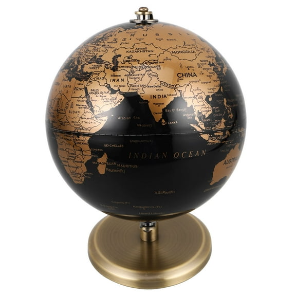 LOLIPPYY Vintage Rotating Desktop World Globe European Decorative Spinning Globe for Home and Office Decor