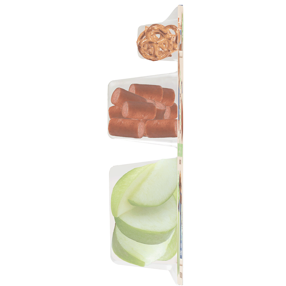 Crunch Pak Sweet & Savory Snacker with Tart Apples, Turkey Bites, Pretzels, & Caramel 4.15oz Tray