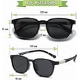thumbnail image 3 of Kids Ski Goggles Polarized - Children Sunglasses Flexible Frame for Boys Girls Toddlers Age 3-8(black), 3 of 5