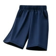 thumbnail image 2 of LYHaoo Shorts for Kids Summer Boys Shorts Lightweight Sports Activewear Comfortable Elastic Waist Casual Shorts,Sizes 13-14 Years, 2 of 5