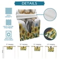 thumbnail image 7 of Table Runner Dresser Scarves 72 Inch Long, Watercolor Sunflowers and Elephant Linen Dining Table Runners Farm Yellow Flowers Tabletop Scarf for Wedding Holiday Party Kitchen, 7 of 7