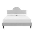 thumbnail image 5 of Modway Soleil Performance Velvet Full Bed in Light Gray, 5 of 10