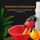 thumbnail image 4 of Bebedero para pollos, 5 uds., bebedero automático para gallinas y pollitos, tazas para pollo de acero inoxidable, pezones laterales horizontales, bebedero para pollos, aves de corral y conejos (tazón de agua con tornillo fijo) brillar Electrónica, 4 of 5