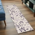 thumbnail image 3 of Purple Pink Botanical 2'x6' Runner Rugs for Hallway Kitchen Bedside Non Slip, Rustic Country Spring Floral Summer Leaf Entryway Rug Runners with Rubber Backing, Long Carpet Runner for Laundry Room, 3 of 8