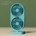 thumbnail image 4 of Fiudx Ofertas Flash Del Día Ventilador De Escritorio Usb Recargable Portátil Oficina Estudiantes Dormitorio Silencioso Mini Ventilador De Escritorio Para El Hogar, 4 of 7