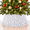 SILVER, variant on LOMYOLO Sequin Christmas Tree Skirt 24in Round Christmas Tree Collar Tree Stand Cover, Sparkly Xmas Tree Skirt for Holiday Indoor Decorations Rings Glitter Base Skirt for Christmas Party Decor-SILVER