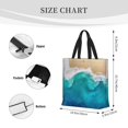 thumbnail image 3 of Disketp Beach Bolsa Tote de Lona para Mujer, Bolso de Hombro y Cruzado con Cierre de Cremallera, 3 of 7