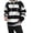 White, variant on RUTAYY Men's Hoodie Contrast Stripe Graphic Button Collar Oversized Fit Everyday Outer Pullover Black
