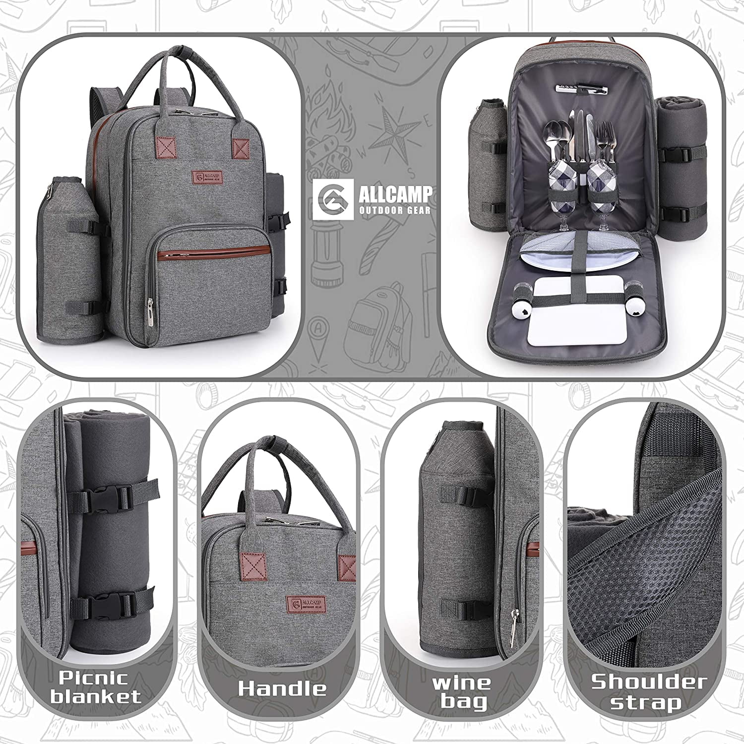 Allcamp 2025 picnic backpack