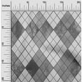 thumbnail image 2 of oneOone Polyester Spandex Medium Gray Fabric Argyle Quilting Supplies Print Sewing Fabric By The Yard 56 Inch Wide, 2 of 4