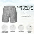 thumbnail image 5 of Gaeub GlitterSilver Mens Swim Trunks Stretch Beach Shorts Quick Dry for Men Swim Shorts Swimwear with Pockets- 3X-Large, 5 of 9