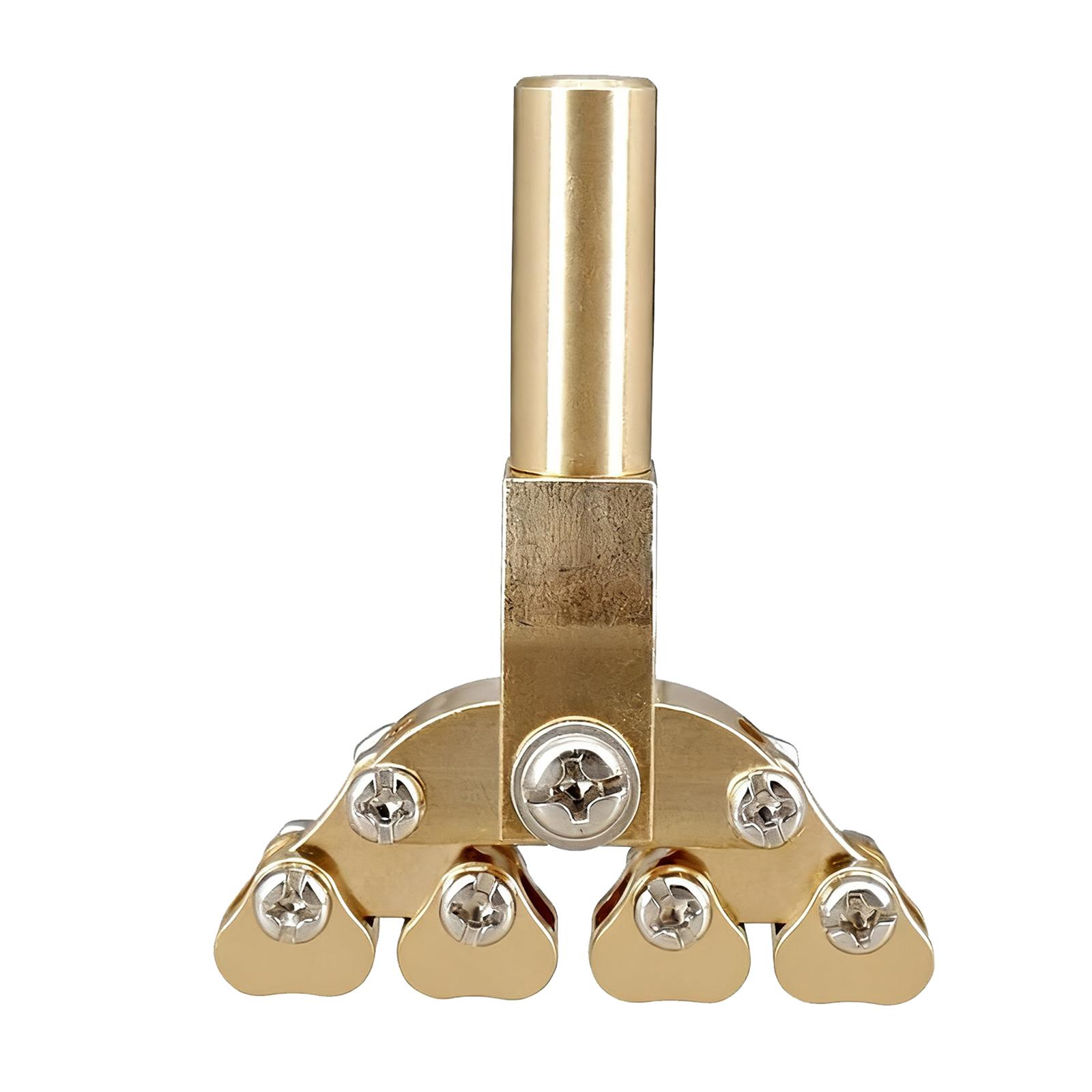 Guitar Fretboard Press Fractal Fret Press Brass Adaptive Tool for Acoustic Electric Guitar Luthiers and DIY Musicians