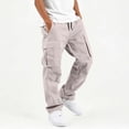 thumbnail image 2 of Zeophrasy Children's Solid Color Loose Casual Fashionable Elastic Waist Casual Sports Workwear Pants Kids, 2 of 8