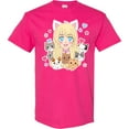 thumbnail image 3 of Inktastic Neko Anime Girl with Kittens T-Shirt, 3 of 5