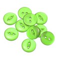 thumbnail image 1 of Uxcell 10Pcs 24L Botones de Costura Redondos Verdes 15mm 5/8" Resina 2-Hole Ojo de Pez Botón de Repuesto, 1 of 6