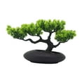 thumbnail image 2 of Bonsái de plantas artificiales, vegetación, plantas artificiales realistas en maceta, bonsái verde Verde 35x21cm, 2 of 9