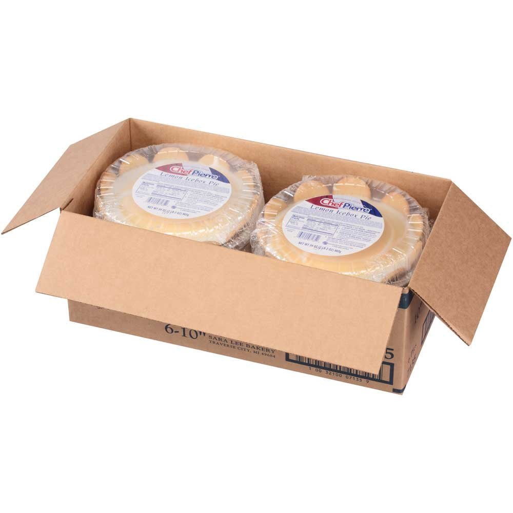Sara Lee Chef Pierre Lemon Icebox Condensed Pie, 10 inch -- 6 per case.