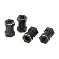 thumbnail image 1 of Hex Roue de Crawlers, 4PCS Roue Hex Moyeu Extend CNC Fini pour la Réparation Noir, 1 of 8