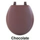 Fantasia 17 Pouces Chocolat Souple Siège de Toilette en Vinyle Standard – image 1 sur 6