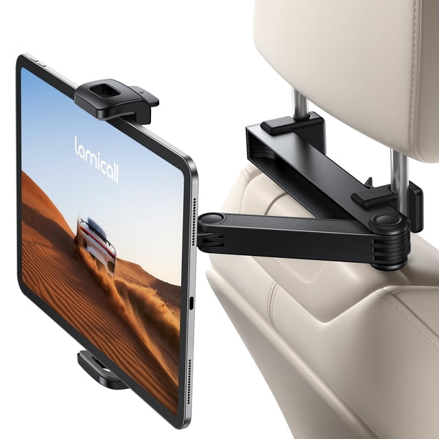 Soporte para reposacabezas de coche para tableta Lamicall, brazo de extensión 3 en 1
