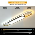 thumbnail image 4 of Garwarm Modern LED Flush Mount Ceiling Lights Dimmable LED Ceiling Lamp with Remote Control 3.6 ft Acrylic Linear Ceiling Lighting Fixtures for Living Kitchen Dining Room Bedroom (48W/3000-6500K), 4 of 17