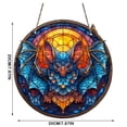 thumbnail image 3 of DVKOVI Halloween Suncatcher Stained Glass Window Hanging Decor Aesthetic Wall Decor Garden Sun Catchers Silver A, 3 of 7