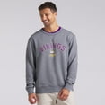 thumbnail image 4 of Men's Fanatics  Heather Gray Minnesota Vikings Loop Terry Pullover Sweatshirt, 4 of 7