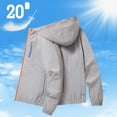 thumbnail image 2 of Rggeeun Mens Jacket Men's Lightweight Hooded Casual Jacket Water Slim Fit Zip Up Outdoor Spring Fall Windbreaker For Daily Wear Outwear Fashion, 2 of 6