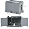 thumbnail image 3 of Demi Bonn 29" Cat Litter Box Furniture, Cat Washroom, Hidden Litter Box Cover, Dog Proof Cat Litter Boxes Enclosure, Cat House, Gray, 3 of 7
