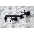 thumbnail image 3 of Kingston Brass KS6020BEX Essex Two-Handle Wall Mount Roman Tub Faucet, Matte Black, 3 of 7