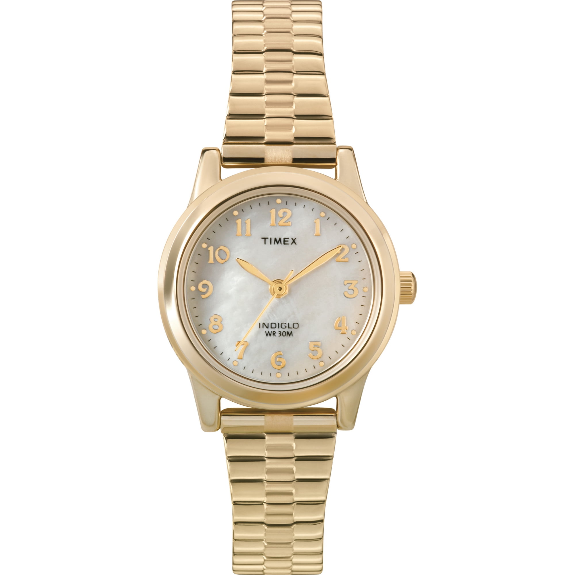 Timex Women's 25mm Elevated Stainless Steel Wristwatch, Gold & Silver, (T2M827)