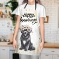 thumbnail image 3 of Happy Anniversary Newfoundland Celebrates Wedding Love Family Party Apron Newfie Dog Lover Gifts for Cooking Grilling Baking Painting Gardening - 01015, 3 of 5
