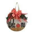 thumbnail image 1 of Decoración de Halloween Decoraciones de Halloween Señal de bienvenida de Halloween Corona de puerta Placa de puerta Decoración de otoño Arco Corona de hoja de arce Decoración (Buy 2 Get 1 Free, 1 of 8