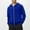 Blue, variant on Mens Fashion Full Zip Hood Jacket Long Sleeve Cardigan Sweatshirt for Men Soft Stretch with Pocket Outdoor Casual Jacket Blue L