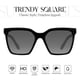thumbnail image 2 of Gafas de sol cuadradas mosanana polarizadas XXL negras UV400, 2 of 7