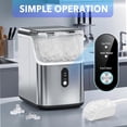 thumbnail image 4 of Nugget Ice Maker, 33lbs/24H Capacity, Self-Cleaning, Portable Pebble Ice Machine with Ice Scoop & Basket,  for , Kitchen, or Office,  (Chewable & Crushed Ice), 4 of 6