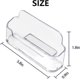thumbnail image 4 of 8 Pack Plastic Business Card Holder - Clear Business Card Holder for Desk - Office Business Card Holder Display, 4 of 5