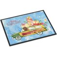 thumbnail image 1 of Caroline's Treasures Merry Christmas Labradoodle Door Mat, Multicolor, 1 of 5