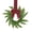 Red and Black checkered, variant on 1 Pack 10.6in Norfolk Christmas Mini Wreath with Red Velvet Bow & Ribbon, Farmhouse Festive Hanging Decor for Cabinet, Door, Window, Table & Holiday Decoration
