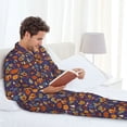 thumbnail image 6 of Kdxio Thanksgiving Turkey 2 Men’s Pajama Set Pajamas For Men 2 Piece PJ Set with Men Pajama Pants and Long Sleeve T-Shirt Lounge Set-Large, 6 of 7