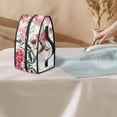 thumbnail image 3 of HELLHERO Dustproof Travel Iron Storage Bag Hummingbird Rose Lightweight Steamer Organizer with Handle and Zipper, Bag Only, 3 of 6